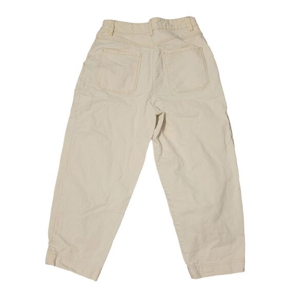 2/$20 Vintage 90s Cream Colour Denim Jeans Size: 4US - Picture 6 of 6